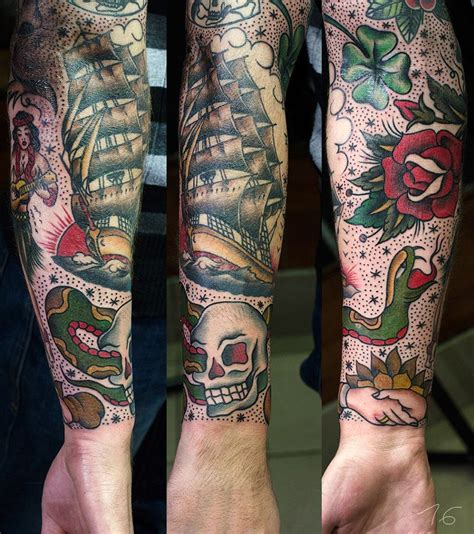 traditional tattoo fillers|101 Best Traditional Tattoo Sleeve Fillers That Will Blow